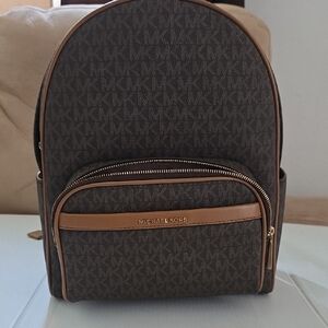 Michael Kors Signature Brown Backpack